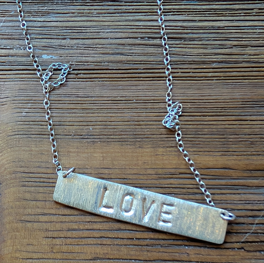 Silver Love Necklace
